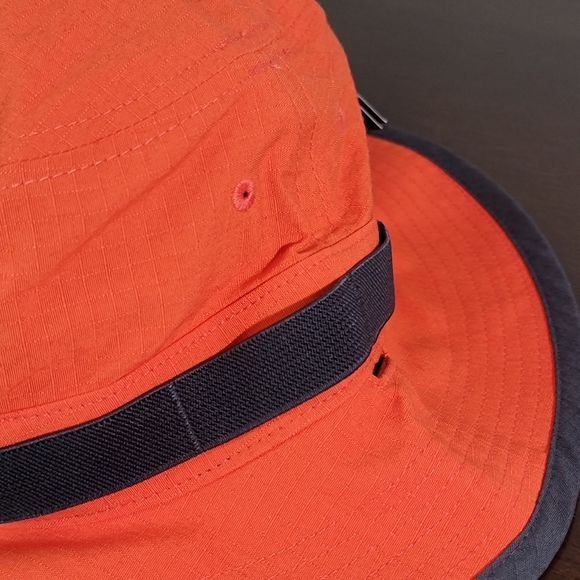 Nike Dry Bucket Orange Gray Hat Cap Adjustable - Picture 4 of 12